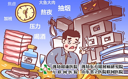 摄图网_400822446_不良生活习惯致癌漫画（企业商用）